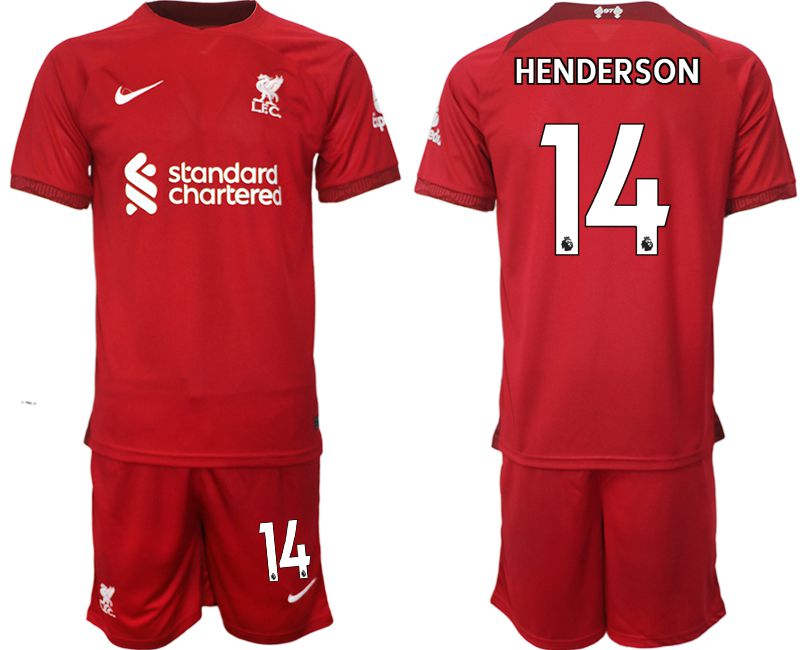 Men 2022-2023 Club Liverpool home red #14 Soccer Jersey